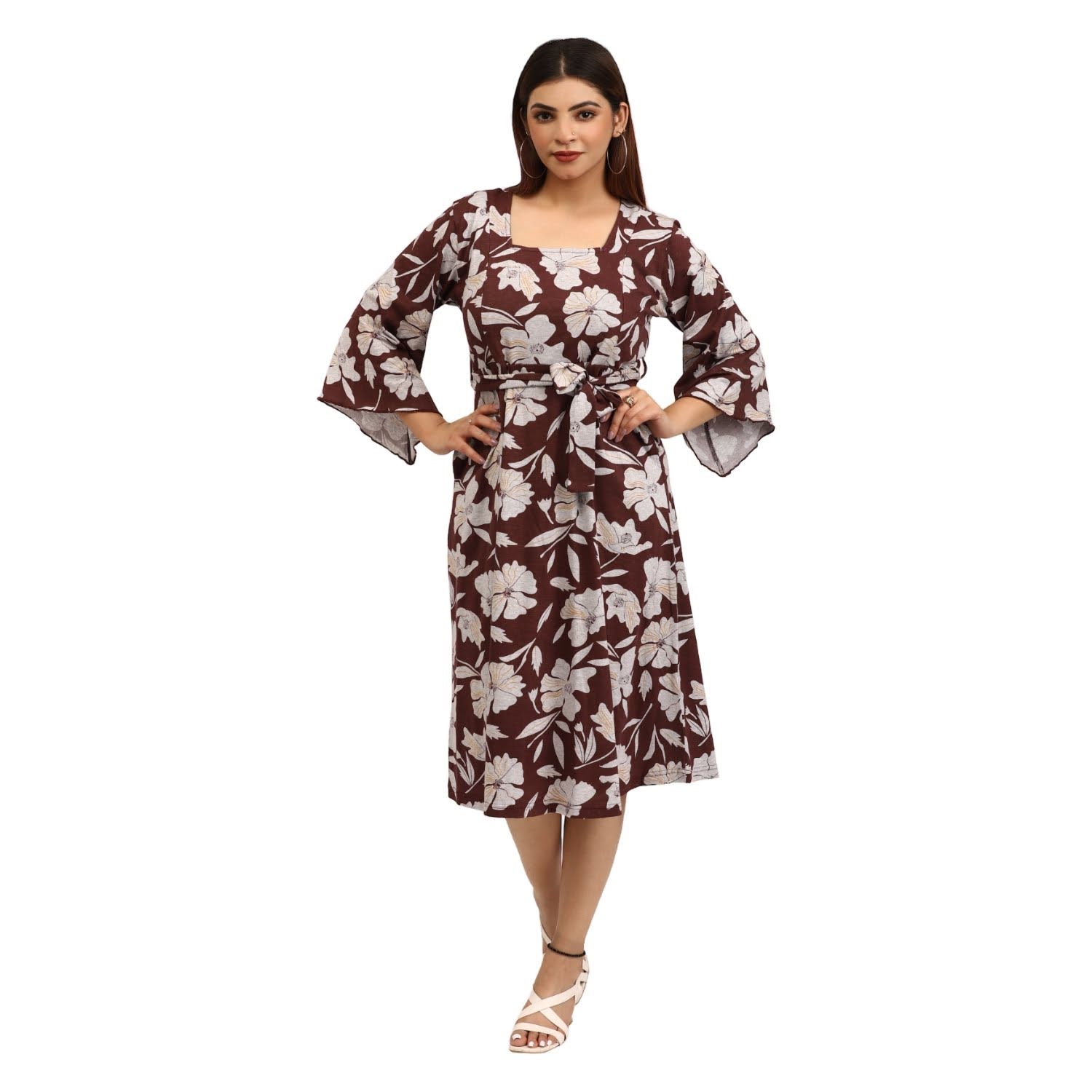 Crimson Maroon Dress thumbnail 3